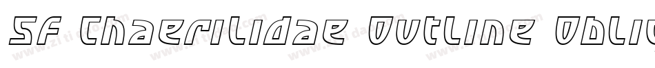 SF Chaerilidae Outline Oblique字体转换